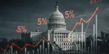 Financial graphs illustrating rising interest rates and their impact on sales financing in the U.S. economy.