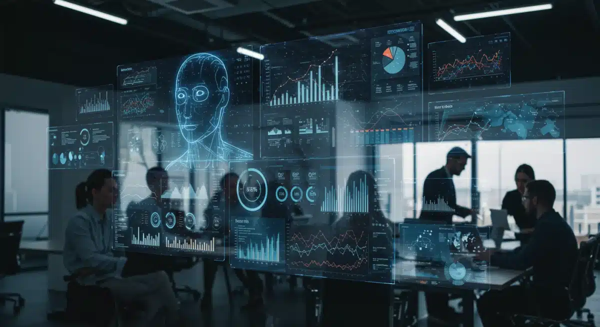 AI analyzing B2B sales data for predictive insights and enhanced decision-making