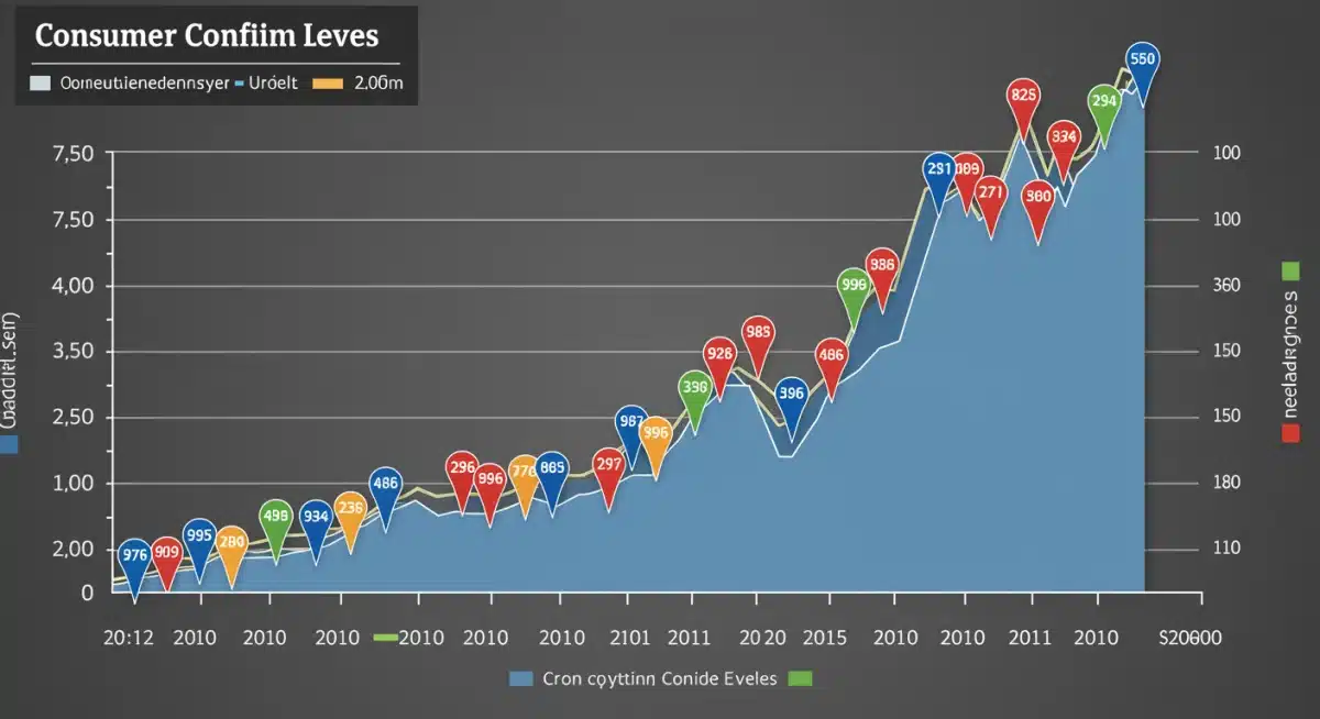 Graph showing consumer confidence fluctuations during election cycles