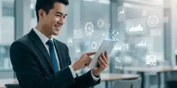 US sales rep benefiting from CRM automation workflows