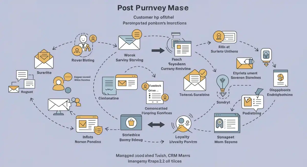 Customer journey map illustrating post-purchase engagement strategies facilitated by CRM.