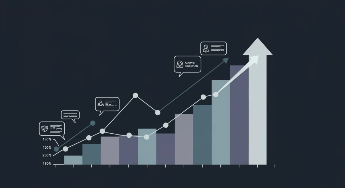 Digital trend lines illustrating integrated retail strategies and personalized consumer experiences
