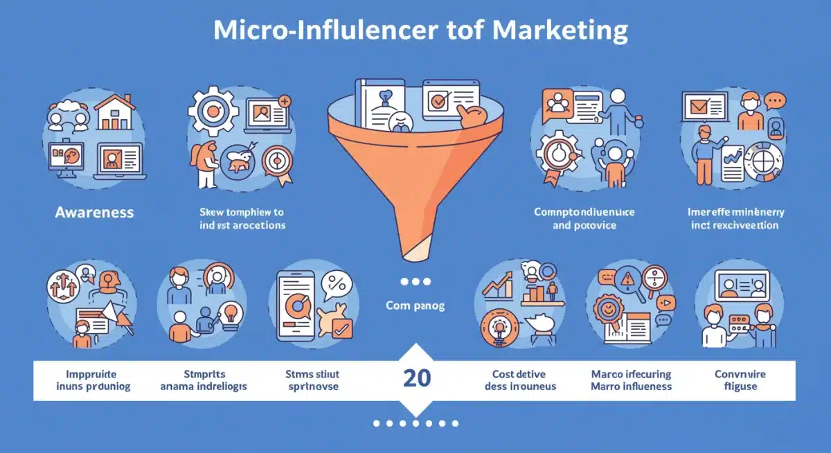 Infographic detailing the effectiveness and ROI of micro-influencer marketing campaigns.