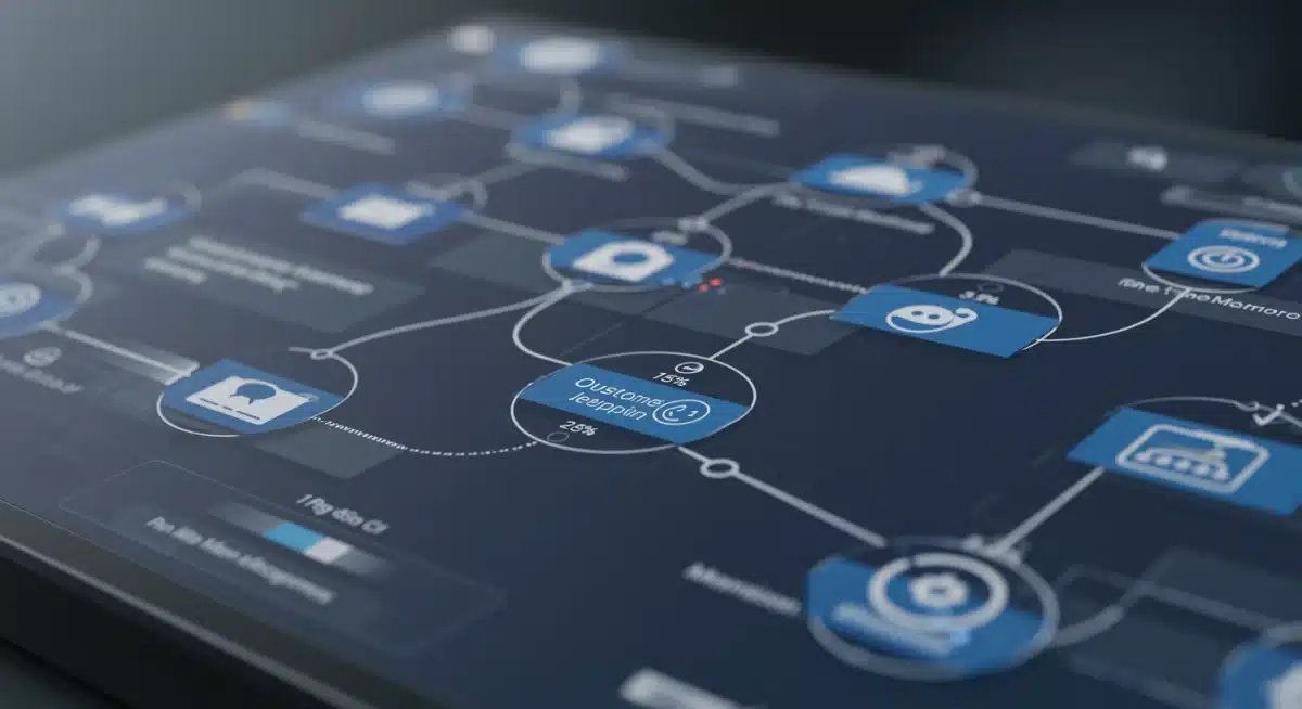 Personalized customer journey map within a CRM interface