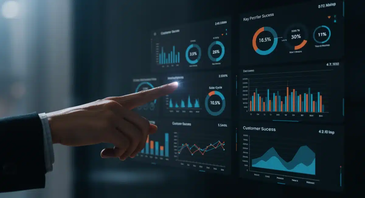 Dashboard showcasing key performance indicators (KPIs) from a revenue operations platform.