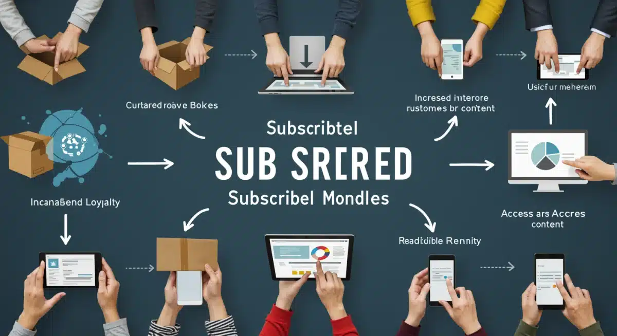 Infographic detailing diverse subscription models and their impact on revenue predictability.