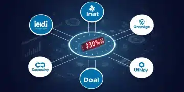 Illustration of top sales engagement platforms streamlining outreach and reducing time by 30%
