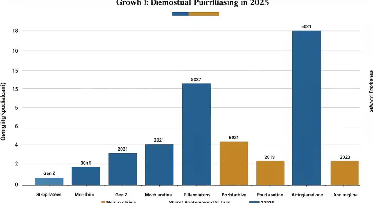 Comparative growth chart of US demographic groups' purchasing power