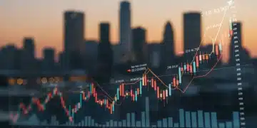 Financial dashboard showing U.S. economic indicators for 2025 sales market positioning