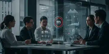 CRM Best Practices for US Enterprise Sales: 95% Data Accuracy US enterprise sales team analyzing CRM data accuracy dashboards